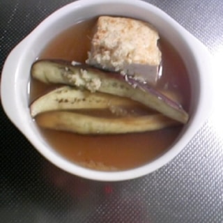 なすと焼き豆腐のスープ